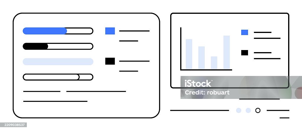 Progress Data Visualisation Data Visualization With Progress Bars And Bar Chart For Performance ...