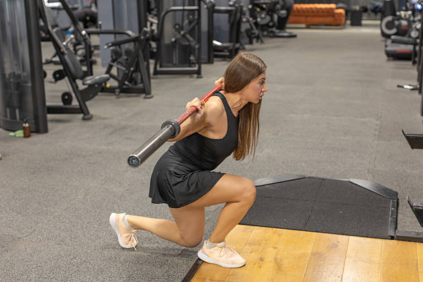 istock A Girl Working Out at the Gym 2209048056