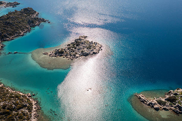 istock Aerial View Aegean Sea Coast Kekova 2209048076