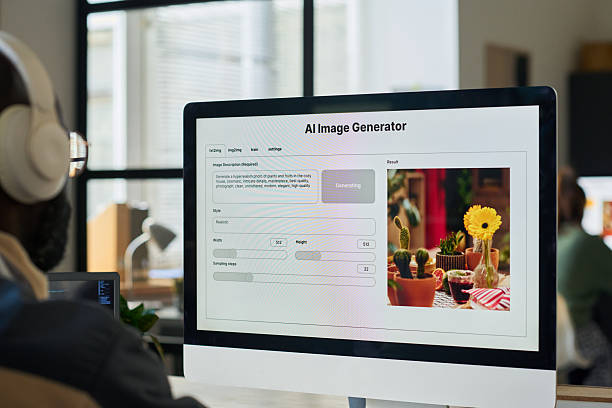 istock Image generator used by male designer 2209054329