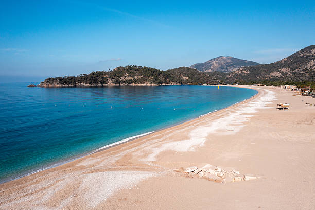 Beautiful sandy beach in Oludeniz