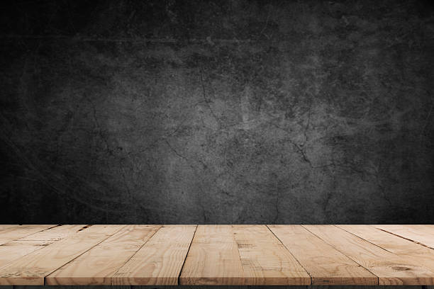 istock On a black background, an empty wooden table with smoke floats up. Empty space for displaying your products, with a smoke float up on a dark background. Space available for displaying your products. 2209055822
