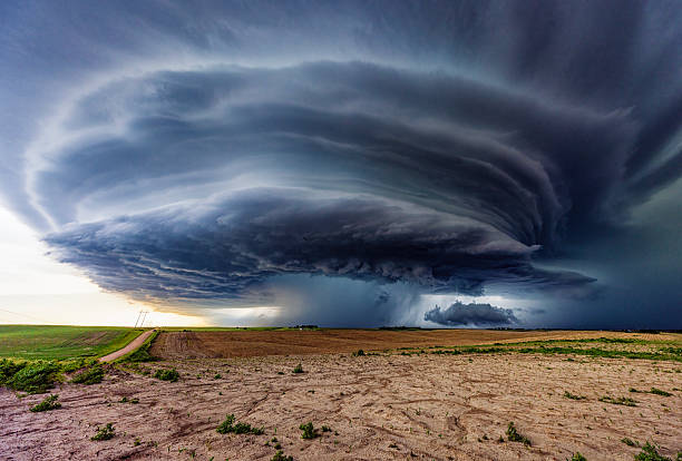 istock Supercell mesocyclone in rural area 2209060878