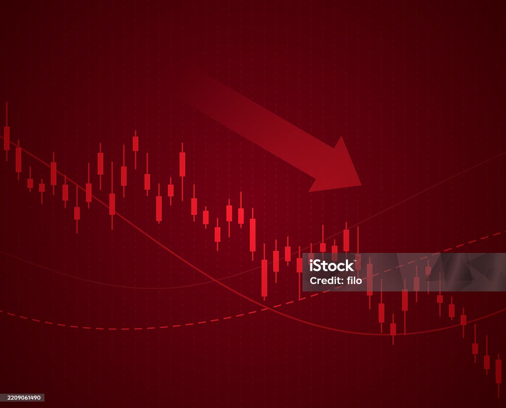 Stock Commodity Price Value Decrease Loss Recession Failure Chart Data ...