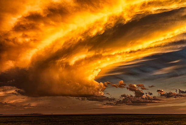 istock Supercell mesocyclone in rural area 2209061551