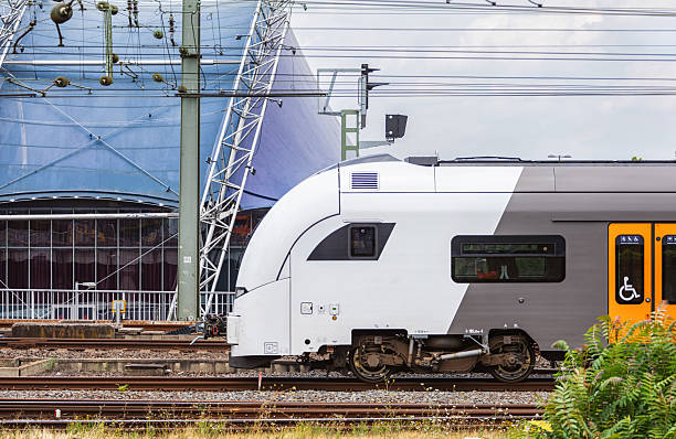 istock Commuter train arriving on the railway station 2209063191