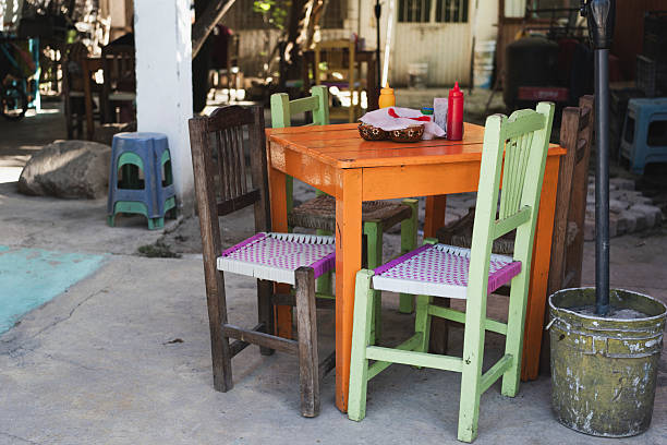 Detail of Chairs inside a Caseta at the Seville April Fair.