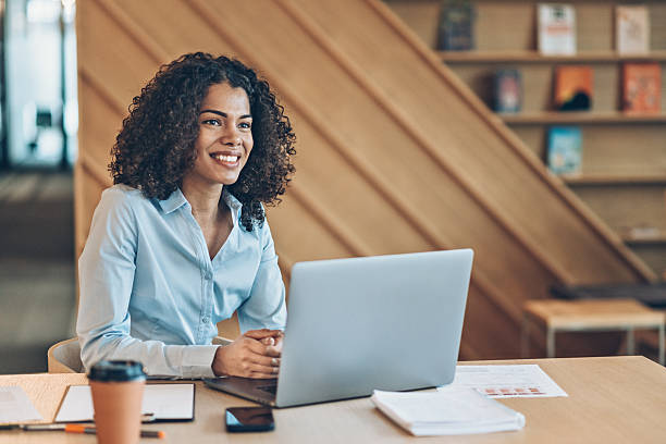 istock Businesswoman working in his office 2209079353