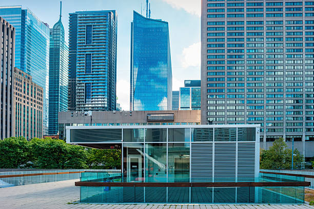 Contemporary Urban Architecture Showcasing Steel and Glass High-Rises