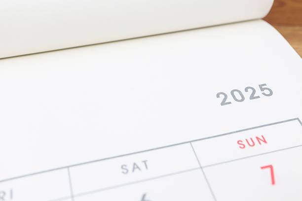 istock Part of a calendar for 2025. 2209081023