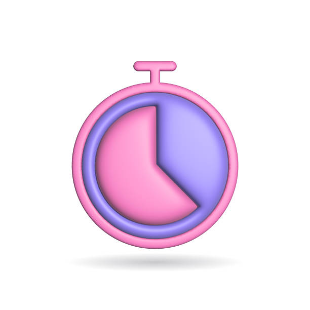 istock Cute pastel stopwatch icon. 3D render illustrates time, deadline, urgency, progress, or a timer. Modern design great for websites or app interfaces. 2209083040