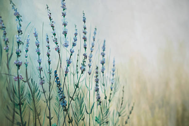 Flower murals in a renovation project