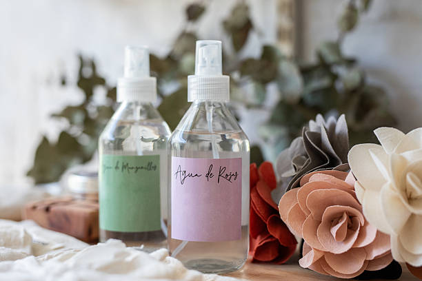 Handcrafted facial micellar water made with chamomile and rose essence