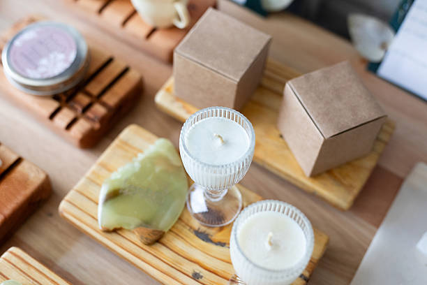 Handmade soy candles made with essential oils of scented flowers - Buenos Aires - Argentina
