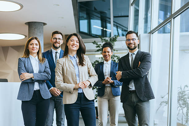 istock Confident and Smiling business team presenting in office 2209089899