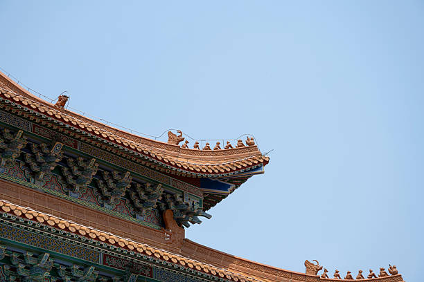 The eaves of ancient Chinese temples