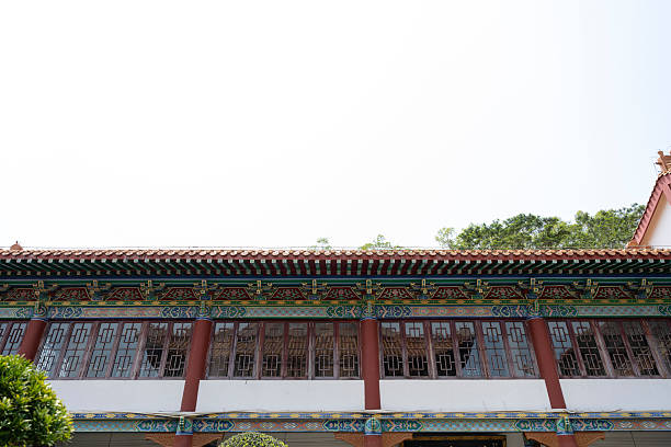 The eaves of Chinese Buddhist temple architecture