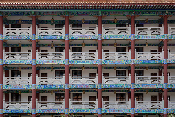 The frontal visual of Chinese ancient architecture