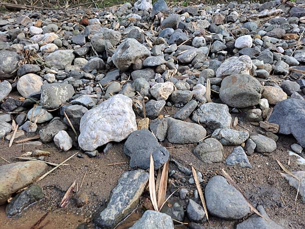 river rock expanse, rocks, river bank photo