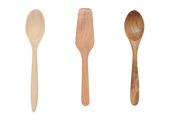 istock Wooden spoon isolated on white background, isolate of a spoon 2209101053