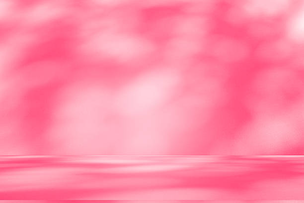 istock Wall interior background, studio, and backdrops show products. with shadow from window color white and pink light. background for text insertion and presentation of product 2209103986