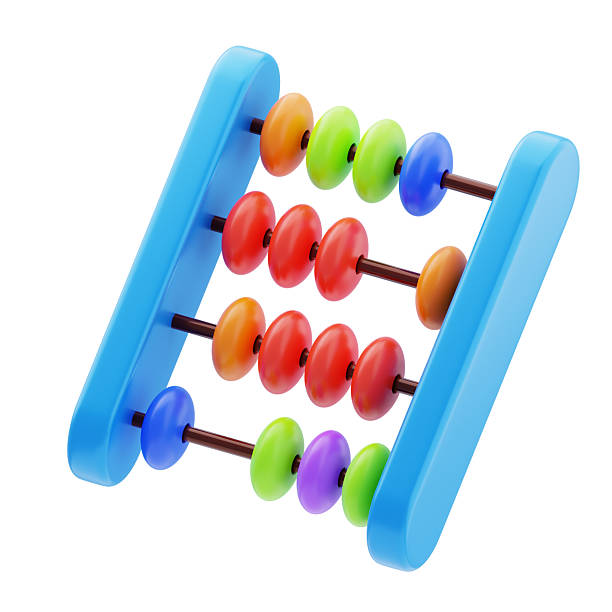 istock Toy Abacus 3D Icon. 3D Abacus with Colorful Beads 2209106043