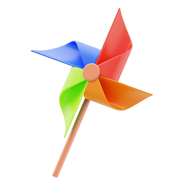 istock Toy Pinwheel 3D Icon. Paper Pinwheel 3D Icon 2209106078