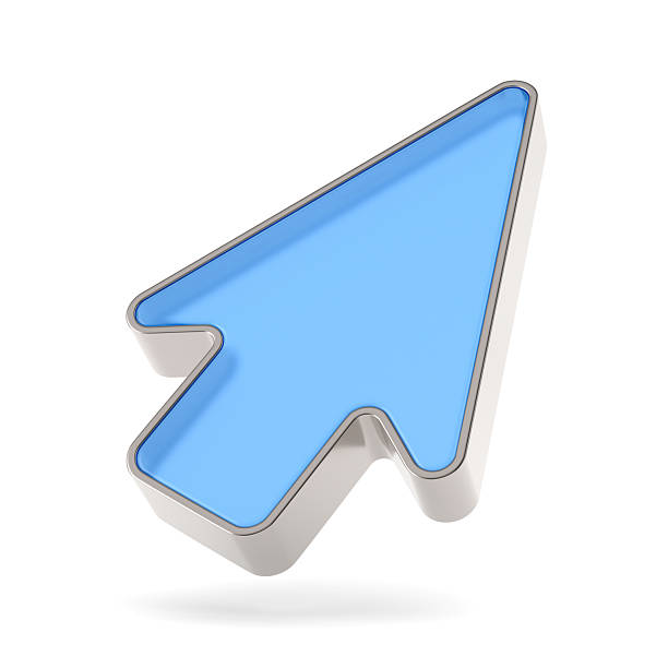 istock Glass arrow on white background. Isolated 3D illustration 2209109993