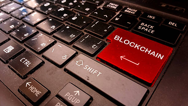 istock word blockchain writing on entering symbol keyboard 2209116235