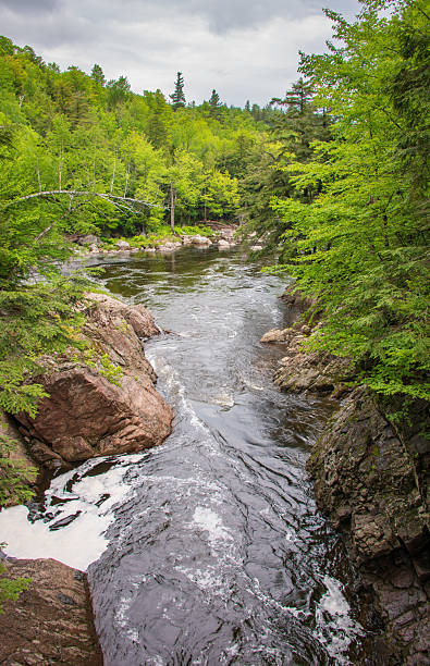istock Flowing Stream at High Falls Gorge, Adirondack Mountains 2209116635
