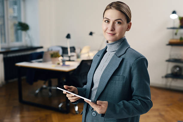 istock Businesswoman Working On Tablet PC In Office 2209117122