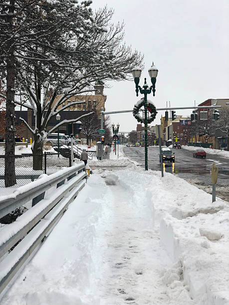 istock Auburn New York Covered in Snow 2209122669