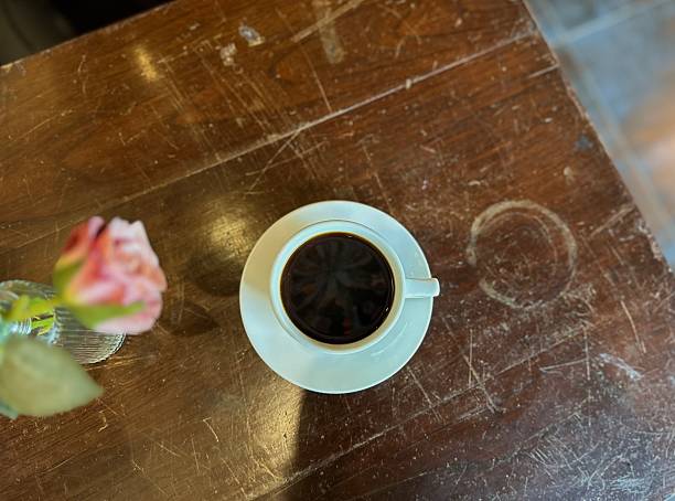 Where Coffee Meets Petals: A Morning at the Wooden Table
