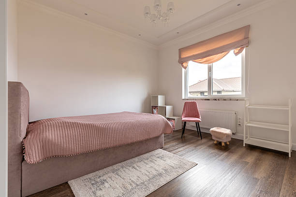 istock Cozy Feminine Bedroom with Soft Pink Accents 2209130665