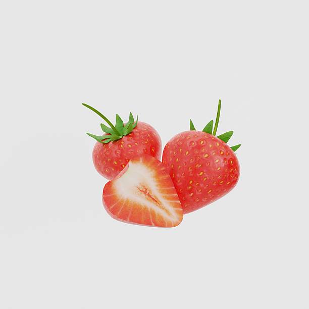istock 3D icon of sweet strawberry. 2209132439