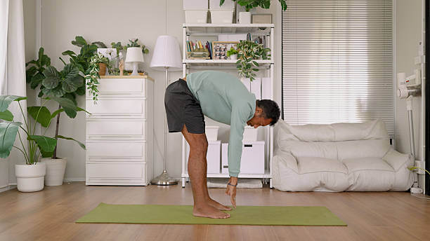 istock Asian athletic man stretching and exercise, morning routine. 2209134858