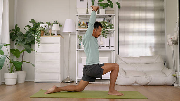 istock Asian athletic man stretching and exercise, morning routine. 2209134861
