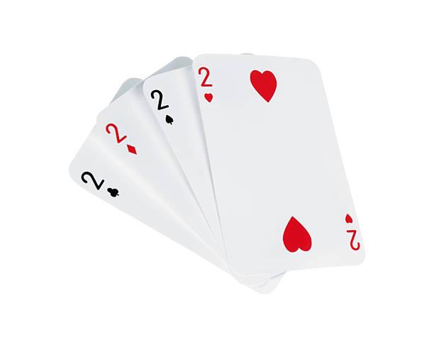 istock Poker game. Playing cards isolated on white 2209135915
