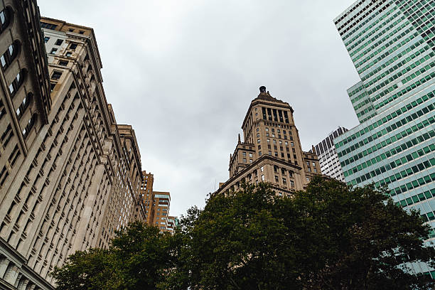 istock New York, Skyscrapers from Below, Low-Angle View, Manhattan, Financial District, Downtown, Brooklyn 2209141489