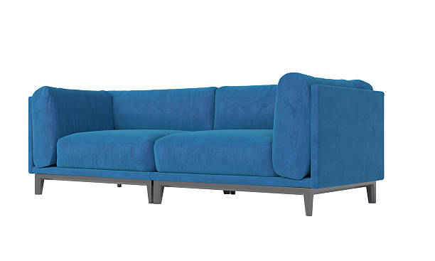 istock Modern blue sofa isolated on white background representing comfort and style 2209145021