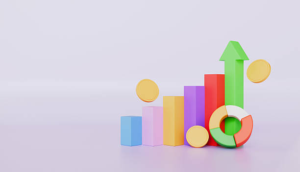 istock Growing bars graphic rising forward achievement goal, business chart graphics and statistics 2209167564