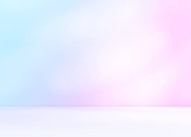 istock Abstract colourful room studio with pink purple blue pastel colours. 2209172207