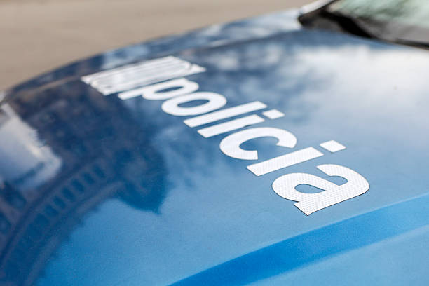 Police car in Barcelona, Spain.