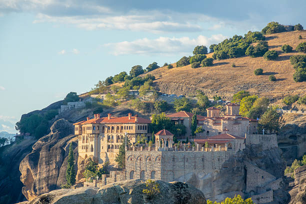 istock Greek Monastery in Meteora and Blue Sky 2209186332