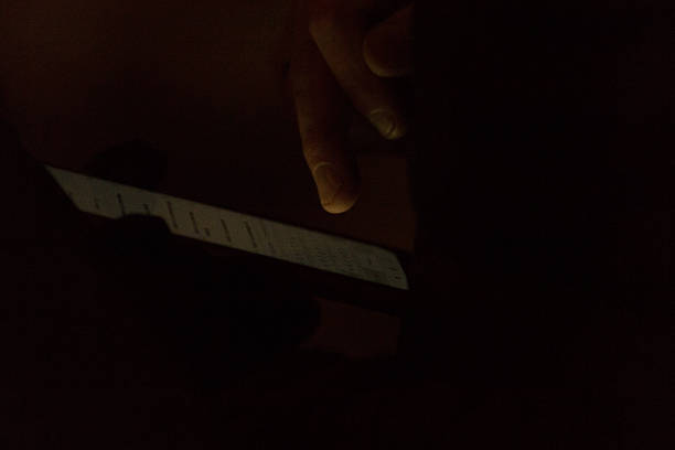istock Closeup smartphone being used outdoors at night. Innovation in communication 2209186832