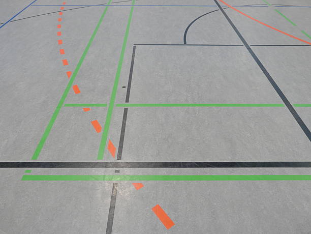istock Sports hall floor marking 2209190682