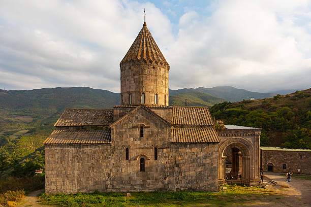 Ancient monastery in autumn day. Tatev. Armenia