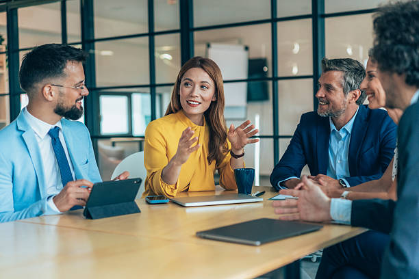 Business people on meeting in the office
