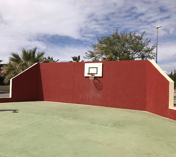 istock Basketball court - wide angle 2209195640