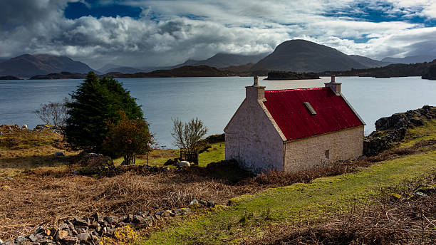 istock The Red Roofed Cottage Loch Shieldaig, Torridon, Scotland 2209195963